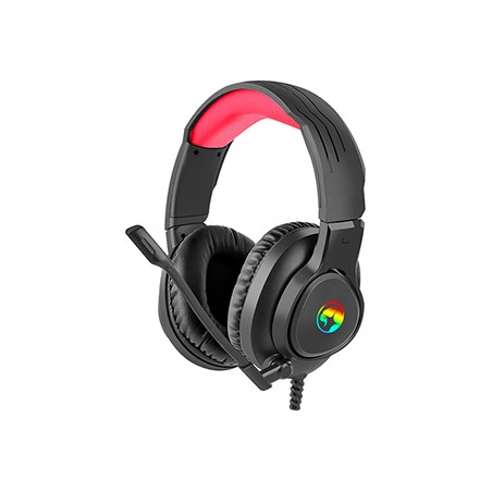 Marvo HG8958 słuchawki z mikrofonem, przewodowa, czarna, do gry, 3.5 mm jack + rozdvojka + USB