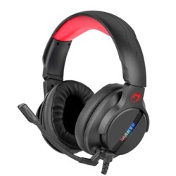 Marvo HG9065 słuchawki z mikrofonem, przewodowa, czarna, 7.1 (virtual), do gry