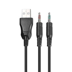 Marvo HG8901 słuchawki z mikrofonem, przewodowa, czarna, USB