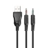Marvo HG8901 słuchawki z mikrofonem, przewodowa, czarna, USB