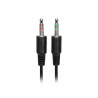Marvo HP1001 słuchawki z mikrofonem, przewodowa, czarna, 2 x 3.5 mm Jack
