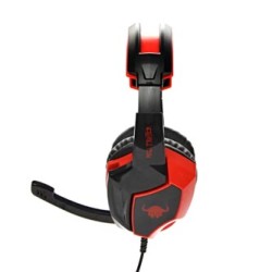 Red Fighter H2 Gaming Headset, słuchawki z mikrofonem, przewodowa, czarno-czerwona, 2x 3.5 mm jack
