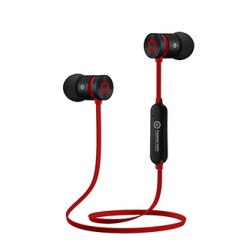Powerton LIFE ARIVO Bezprzewodowe słuchawki bluetooth, czarno-czerwona