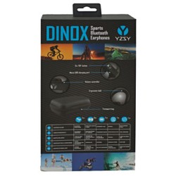 YZSY DINOX słuchawki z mikrofonem, bezprzewodowa, czarna, bluetooth