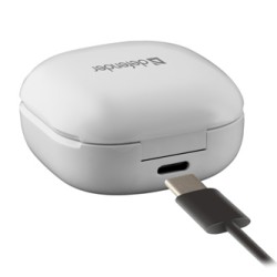 Defender Twins 910 słuchawki z mikrofonem, bezprzewodowa, biała, douszne, BT 5.1, TWS, etui ładujące typ bluetooth