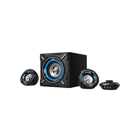 Genius głośniki SW-G2.1 1000, 2.1, 26W, czarne, regulacja głośności, niebieskie podświetlenie, 3,5 mm jack, 60Hz~20kHz