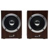Genius głośniki SP-HF280, 2.0, 6W, brązowe, regulacja głośności, 3,5 mm jack (USB), 100Hz~20kHz