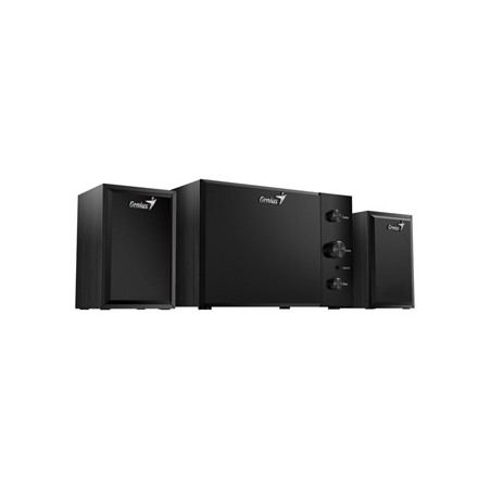 Genius głośniki SW-2.1 350, 2.1, 15W, czarne, kontroler, kontrola tonów niskich i wysokich, 3,5 mm jack, 40Hz~20kHz
