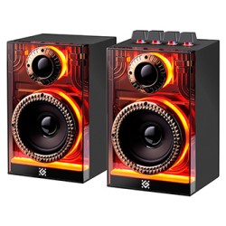 Defender głośniki FUTURO, 2.0, 20W, czarne, AUX/Bluetooth, podświetlenie