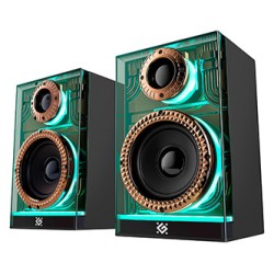 Defender głośniki FUTURO, 2.0, 20W, czarne, AUX/Bluetooth, podświetlenie