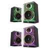 Defender głośniki FUTURO, 2.0, 20W, czarne, AUX/Bluetooth, podświetlenie