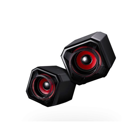 SureFire kompaktowe głośniki komputerowe Gator Eye 2.0, 5W, czarne, regulacja głośności, USB