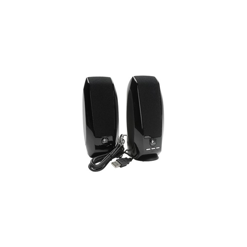Logitech głośniki S150, 2.0, 1,2W, czarne, regulacja głośności, przenośne, 90Hz-20kHz