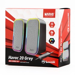 Marvo głośniki HAVOC 20GY, 6W, szary, podświetlane
