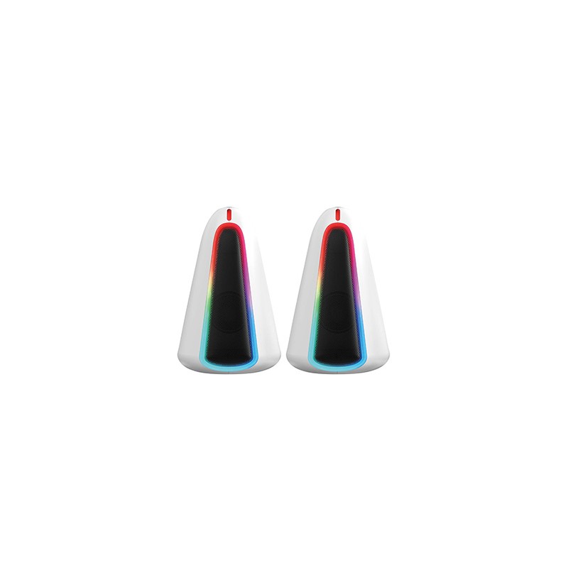 Marvo głośniki MONKA ZILLA, 6W, białe, podświetlenie RGB, EOL