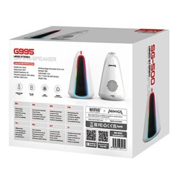 Marvo głośniki MONKA ZILLA, 6W, białe, podświetlenie RGB, EOL