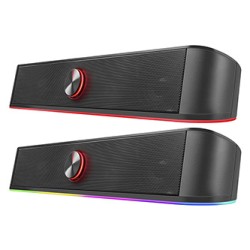 Defender Soundbar Z10, 2.0, 6W, czarny, Podświetlenie LED