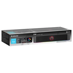 Defender Soundbar Z10, 2.0, 6W, czarny, Podświetlenie LED