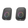 HP głośniki DHS-2113, 2.0, 6W, czarne, Bluetooth, podświetlanie