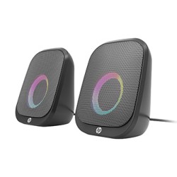 HP głośniki DHS-2113, 2.0, 6W, czarne, Bluetooth, podświetlanie