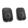 HP głośniki DHS-2113, 2.0, 6W, czarne, Bluetooth, podświetlanie