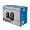 HP głośniki DHS-2113, 2.0, 6W, czarne, Bluetooth, podświetlanie