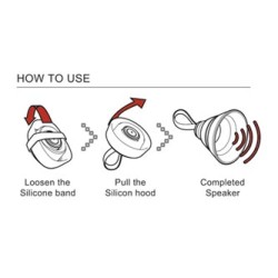YZSY Głośnik bluetooth SALI, 1.0, 3W, czarny, regulacja głośności, składany, wodoodporny, EOL