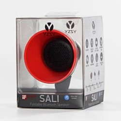 YZSY Głośnik bluetooth SALI, 1.0, 3W, czerwony, regulacja głośności, składany, wodoodporny, EOL