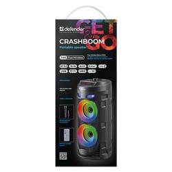 Defender głośnik CRASHBOOM, Li-Ion, 2.0, 16W, czarny, z mikrofonem