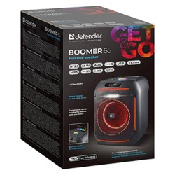 Defender głośnik BOOMER 65, 65W, czarny, TWS, AUX/Bluetooth