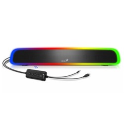 Genius Soundbar 200BT, 2.0, 4W, czarny, podświetlane