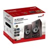 Genius głośniki SP-HF520BT, 20W, brązowy, drewniane, AUX/Bluetooth 5.3