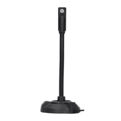 HP, komputerowy mikrofon, DHP-1100C, czarny, lampka LED USB Hub