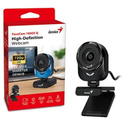 Genius FaceCam 1000X Q Web kamera, czarna HD 720p