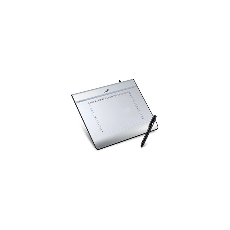 Genius, EasyPen i608, kabelový, 5120 lpi, srebrno-czarny