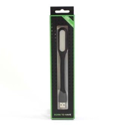 Lampka dla notebooka, gumowe, czarne, USB, LED, EOL