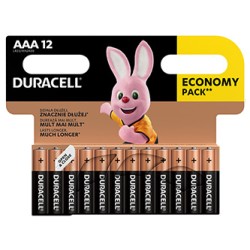 Duracell BASIC Jednorazowa alkaliczna baterie AAA, 12-pack