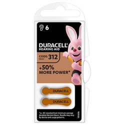 Duracell Jednorazowa cynkowo-powietrzna. baterie ZA, 6-pack