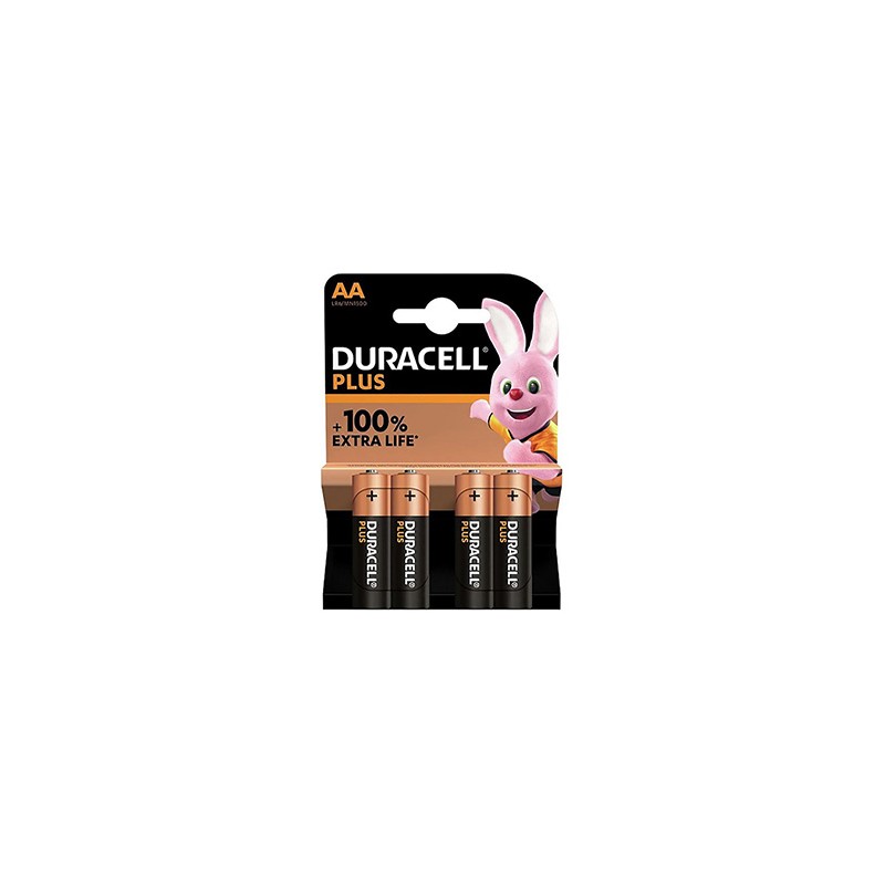 Duracell Jednorazowa alkaliczna baterie AA, 4-pack