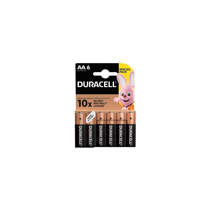 Duracell BASIC Jednorazowa alkaliczna baterie AA, 6-pack
