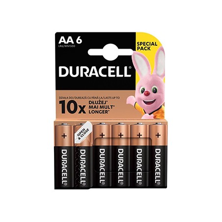 Duracell BASIC Jednorazowa alkaliczna baterie AA, 6-pack