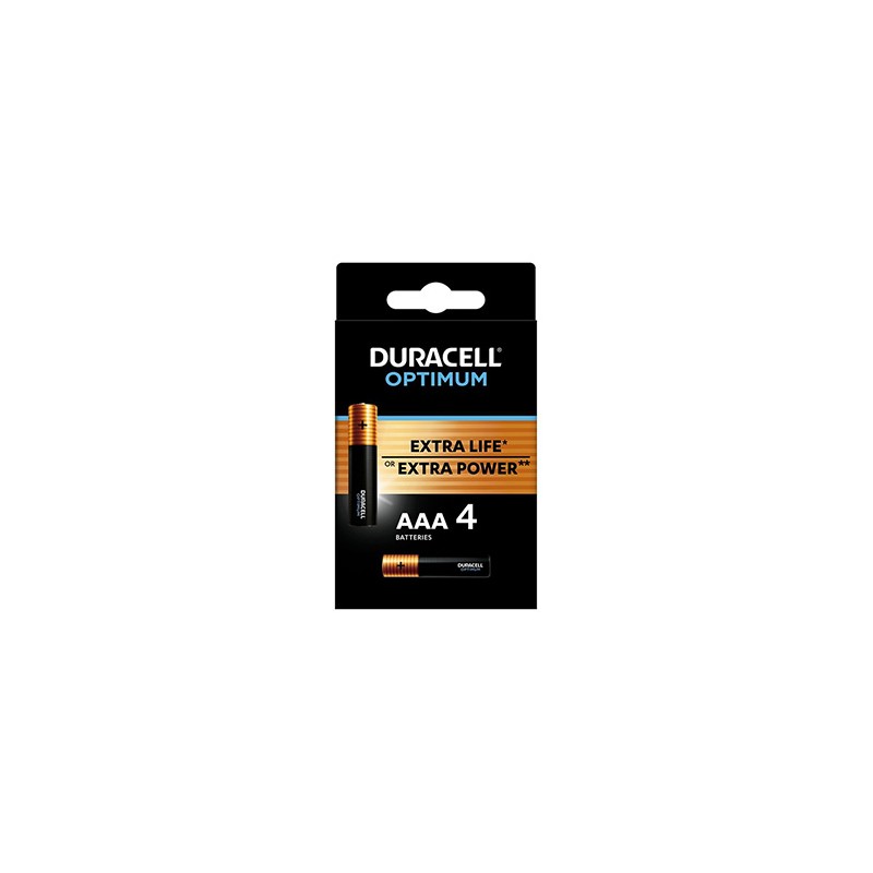 Duracell Optimum Jednorazowa alkaliczna baterie AAA, 4-pack