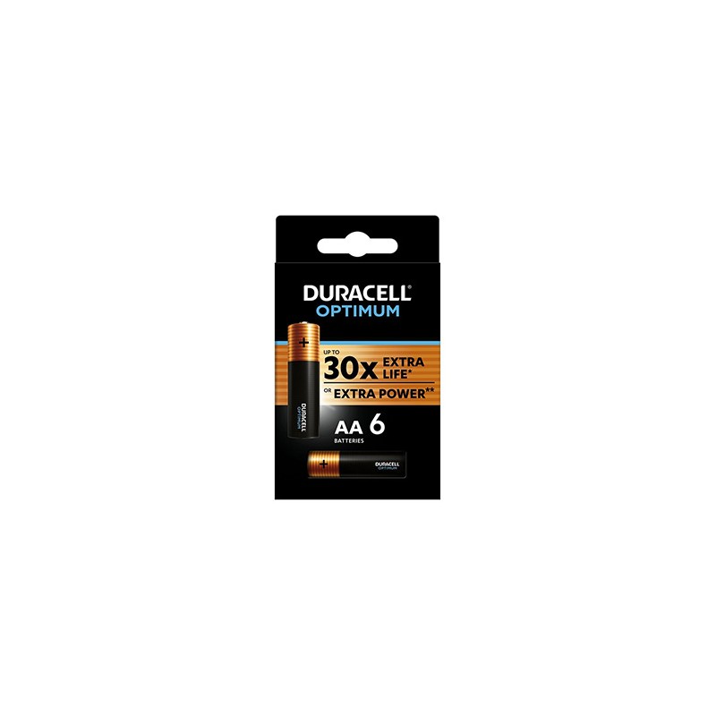Duracell Optimum Jednorazowa alkaliczna baterie AA, 6-pack