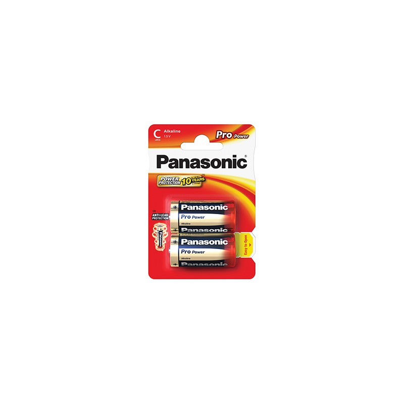 Panasonic Jednorazowa alkaliczna baterie C, 2-pack
