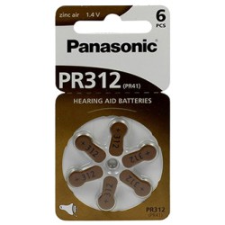 Panasonic Jednorazowa cynkowo-powietrzna. baterie ZA, 6-pack