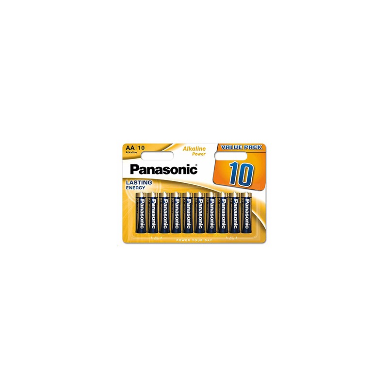 Panasonic Jednorazowa alkaliczna baterie AA, 10-pack