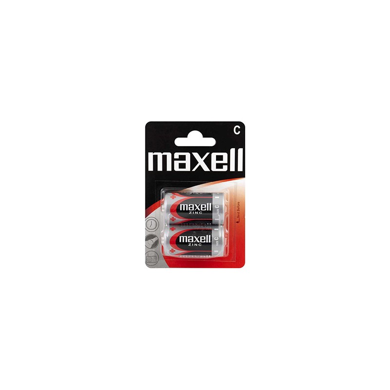 Maxell Jednorazowa cynkowa baterie C, 2-pack
