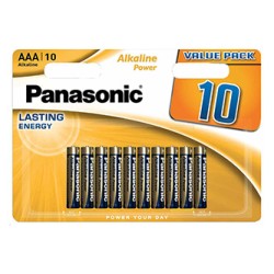 Panasonic Jednorazowa alkaliczna baterie AAA, 10-pack