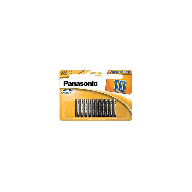 Panasonic Jednorazowa alkaliczna baterie AAA, 10-pack