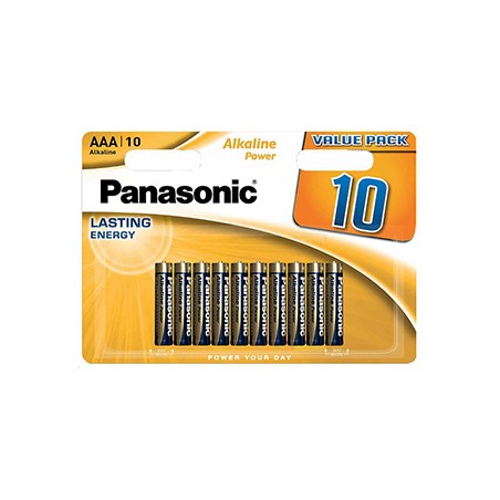 Panasonic Jednorazowa alkaliczna baterie AAA, 10-pack